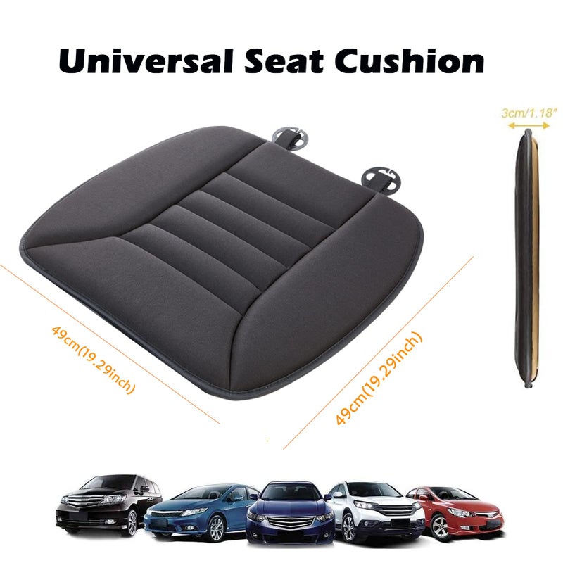 BIGANT Big Ant Car Seat Cushion Pad Memory Foam Seat Cushion,Pain Relief Cushion Comfort Seat Protector for Car Office Home Use,Black 1PC - Image 2